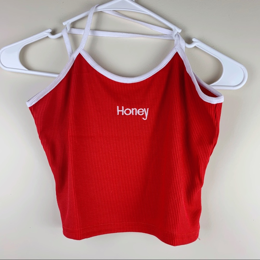 🔥3/15 NWOT Sexy Spagetti Strap Red Tank Top - Picture 4 of 4